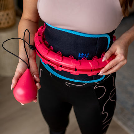 Gewichteter roter Hula-Hoop-Reifen für Fitness