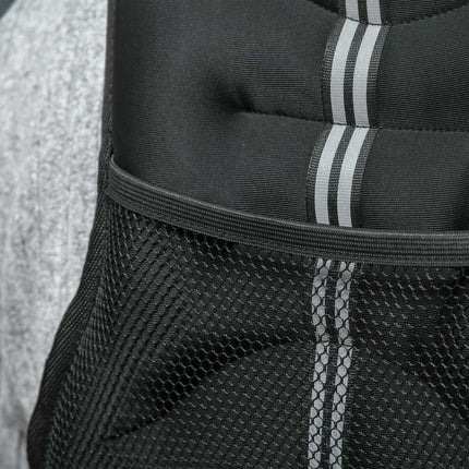 Gewichtsweste 10 kg verstellbar Krafttraining, schwarz