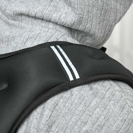 Gewichtsweste 10 kg verstellbar Krafttraining, schwarz