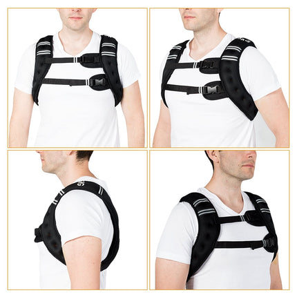 Zátěžová vesta 5kg, neopren, nastavitelné popruhy, reflexní