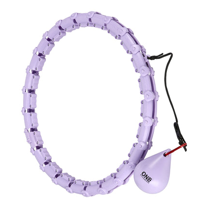 Weighted Violet Hula Hoop with Waist Support