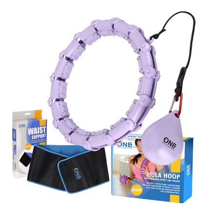 Weighted Violet Hula Hoop with Waist Support