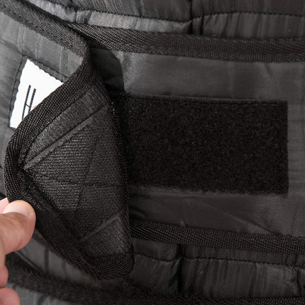 Verstellbare 30-kg-Gewichtsweste für Krafttraining, schwarz