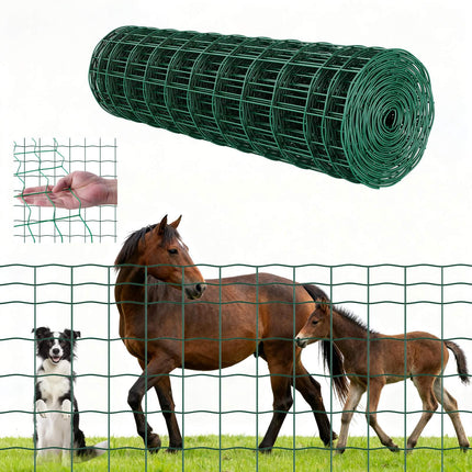 Welded Wire Livestock Fence Roll, 1 x 20 m, 4x4 in Mesh