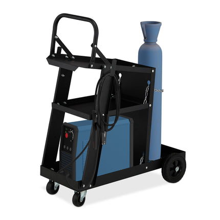 Welding trolley with handle