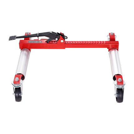 Wheel Dolly 1500 lb, Ratchet Lift, 360-Degree Casters