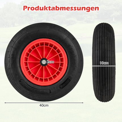 Schubkarrenreifen 4.80/4.00-8, Gummi, 250kg Traglast