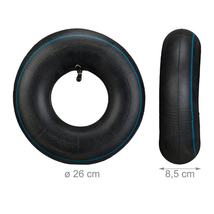 Wheelbarrow Tyres Set with Inner Tubes, 3.50-4""