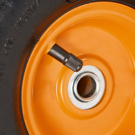 Wheelbarrow Tyres with Steel Rim, Set of 2