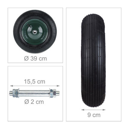 Wheelbarrow Wheel with Axle 4.80 4.00-8