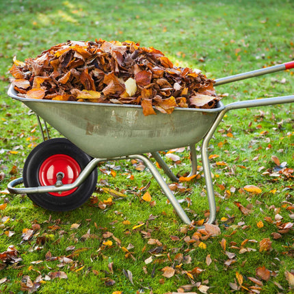 Schubkarrenrad aus Vollgummi mit Achse