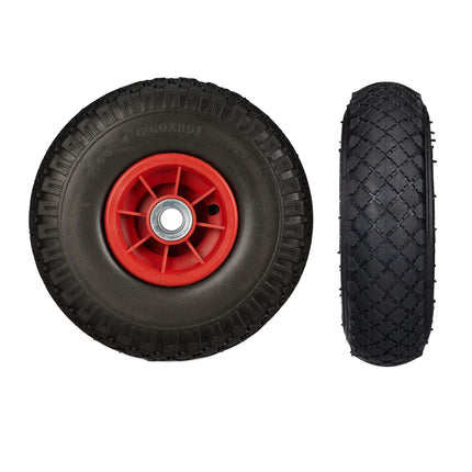 Schubkarrenräder PU-Gummi, 2 Stk.
