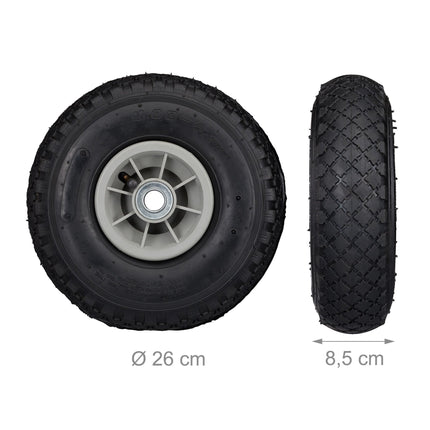 Wheelbarrow wheels PU rubber, 2 pcs.