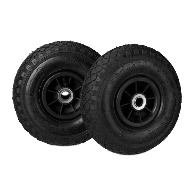 Schubkarrenräder PU-Gummi, 2 Stk.