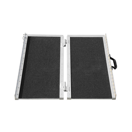 Wheelchair Ramp, 3 ft Folding Aluminum, 800 lb Non-Slip