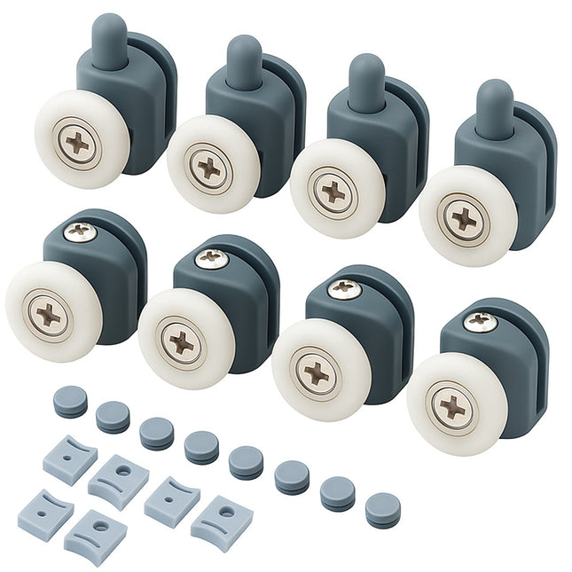 Räder für Duschkabinen - 8er-Set 