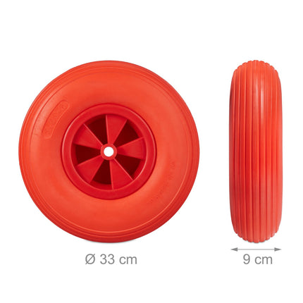 Rad für Schubkarre 3.50-6 in rot
