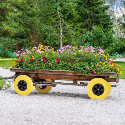 Rad für Schubkarre 3.50-6 in gelb/schwarz