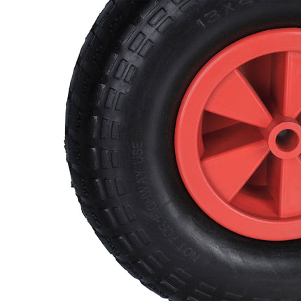 Roue pour brouette 4.00-6 en noir/rouge