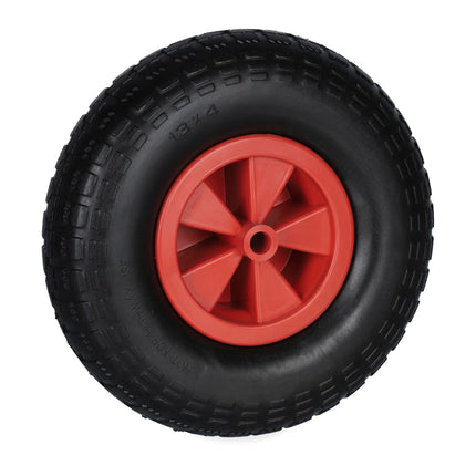 Roue pour brouette 4.00-6 en noir/rouge