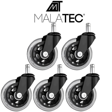 Rollen für Bürostuhl - 5 Stk. Malatec 22077 