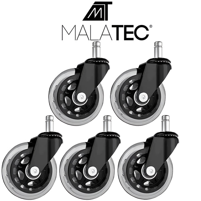 Rollen für Bürostuhl - 5 Stk. Malatec 22077 