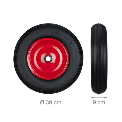 Wheels for wheelbarrow 4.80 4.00-8 with adapters