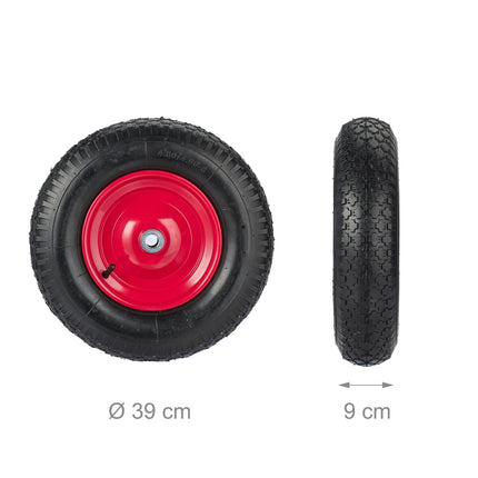 Wheels for wheelbarrow with pneumatic tires 4.00-8