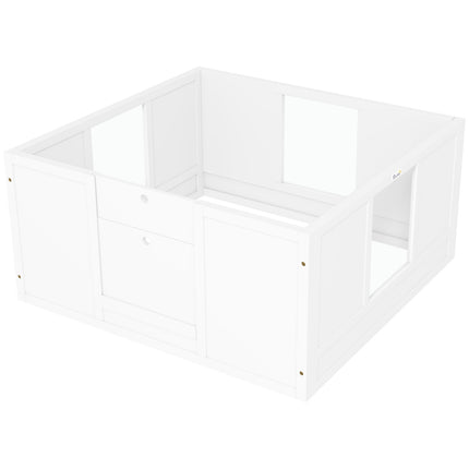 Puppy playpen Medium Dogs, adjustable door, non-slip feet