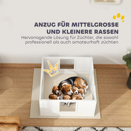 Puppy playpen Medium Dogs, adjustable door, non-slip feet