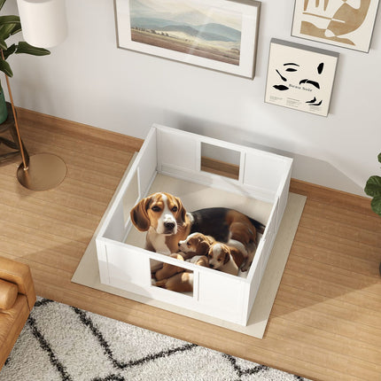 Puppy playpen Medium Dogs, adjustable door, non-slip feet