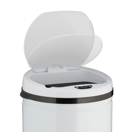 Weißer 50L Sensor-Mülleimer