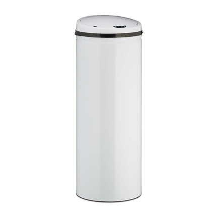 Weißer 50L Sensor-Mülleimer