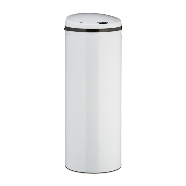 Weißer 50L Sensor-Mülleimer