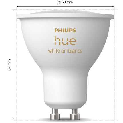 White Ambiance GU10 400lm 3er-Pack