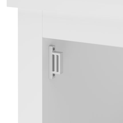 White Bathroom Cabinet with 2 Shelves