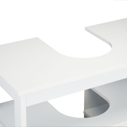 Weißer Badschrank mit Ablagefächern
