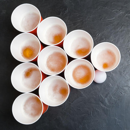 White Beer Pong balls in a set of 144
