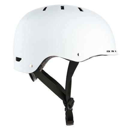 Weißer Fahrradhelm, Größe M (52–59 cm)