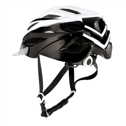 Weiß-Schwarzer Helm, Größe S (50–58 cm)