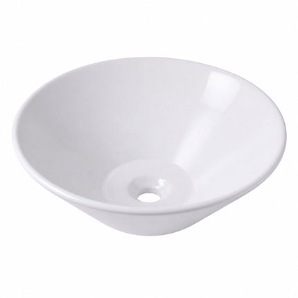White Ceramic Countertop Basin, 41.5 x 41.5 x 15 cm
