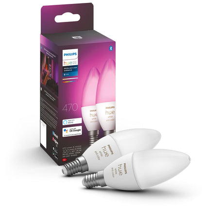 Žárovka White Color Ambiance E14 Krone 470 lm, 2 ks