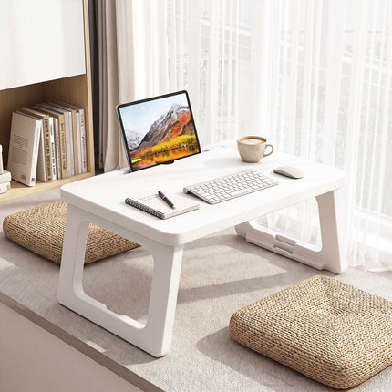 White Folding Bed Tray with Tablet Slot – 59.5 x 39.5 cm