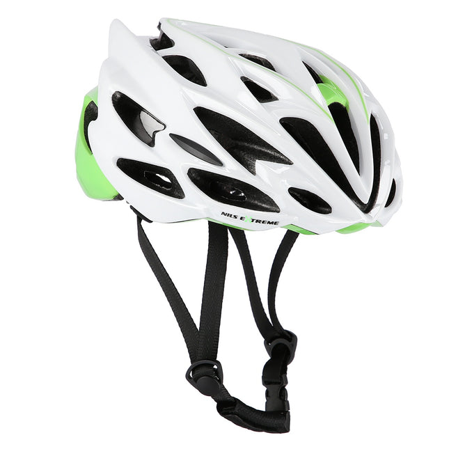 Helm weiß-grün Größe L, 57-63 cm