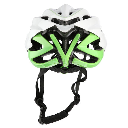 Weiß-Grün Größe M (55-61) Fahrradhelm