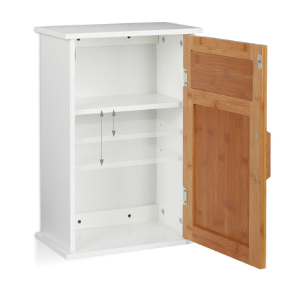 Weißer Hänge-Badschrank mit Tür