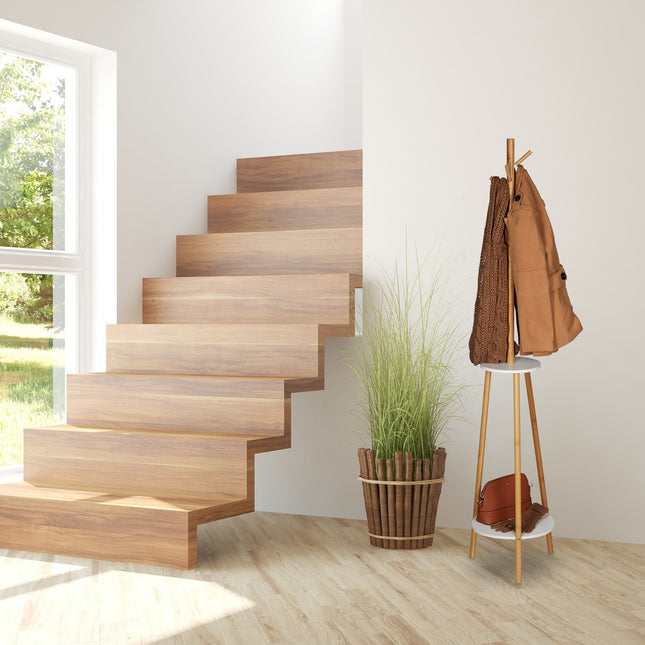 White/Natural Coat Rack