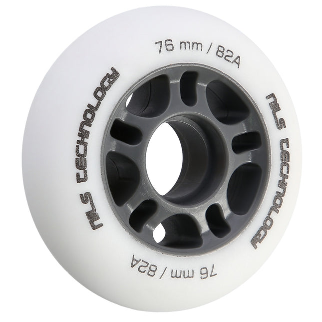 Weiße PU 76x24mm 82A Skateboardrollen, 4er-Set