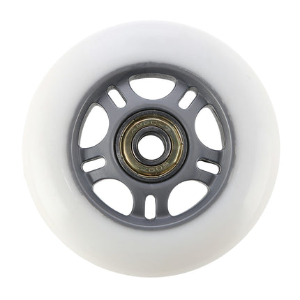 Weiße PU Skateboard-Rollen 72x24 82A, ABEC-7 Kugellager-Set