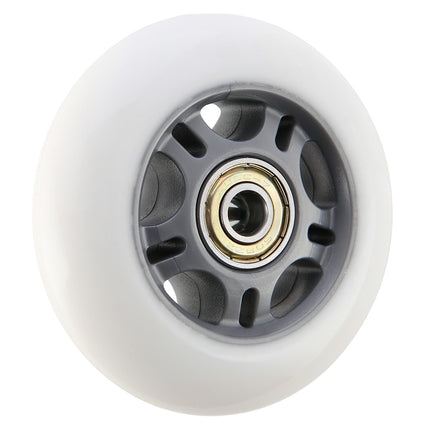 Weiße PU Skateboard-Rollen 72x24 82A, ABEC-7 Kugellager-Set